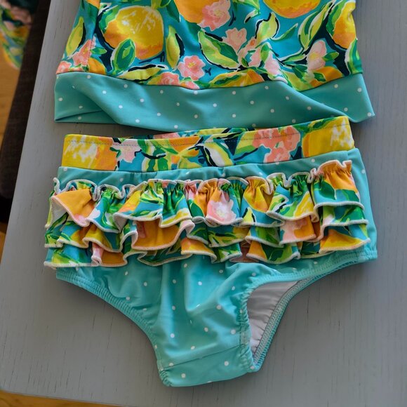 Entire Set of Sweet Honey Lemon Print Swim Suit, Robe Included - Picture 3 of 3